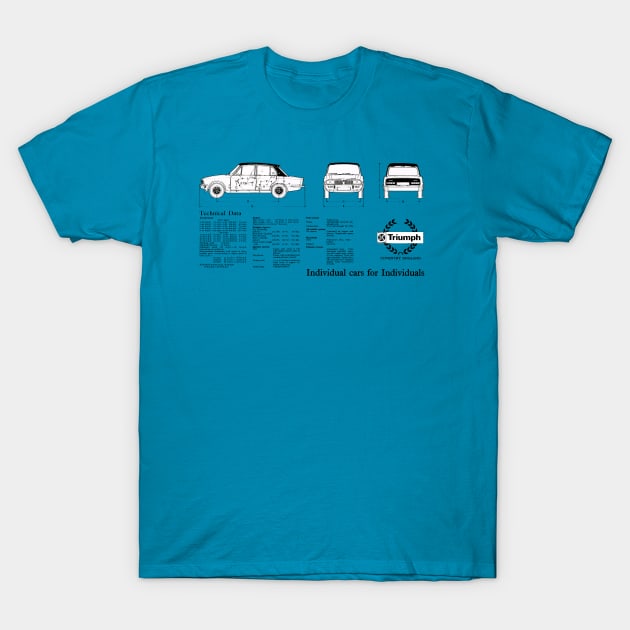 TRIUMPH DOLOMITE - technical data T-Shirt by Throwback Motors